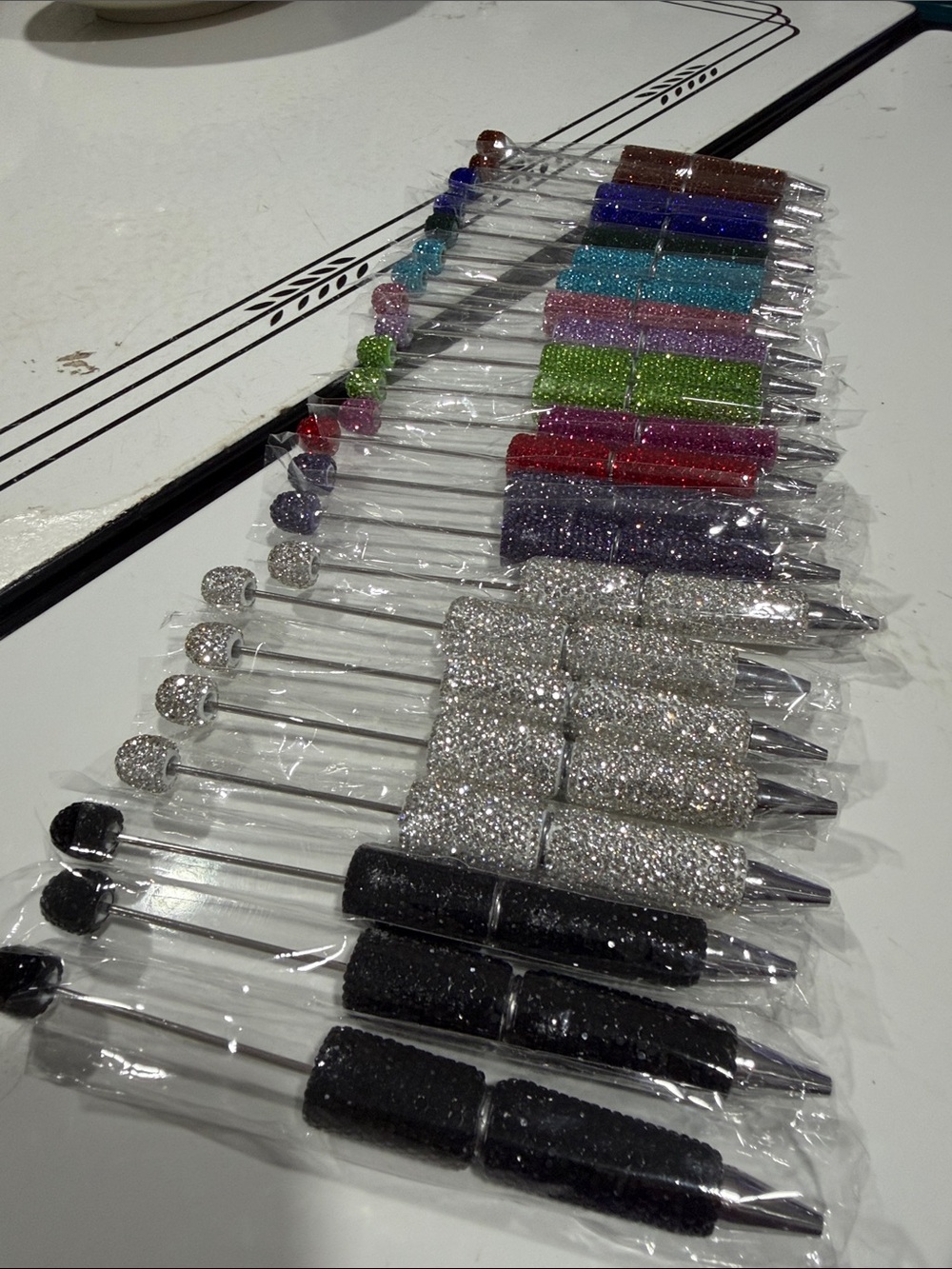 Lot of 23 Beadable Rhinestone Pens